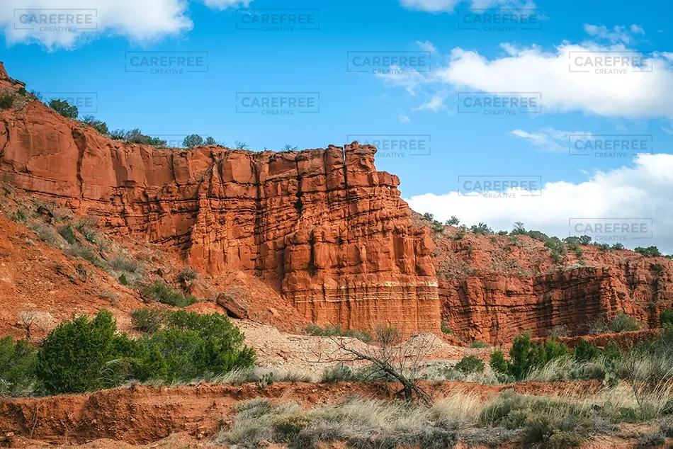 Caprock Canyons State Park Tall Red Rock Cliffs, Quitaque, Texas · United States