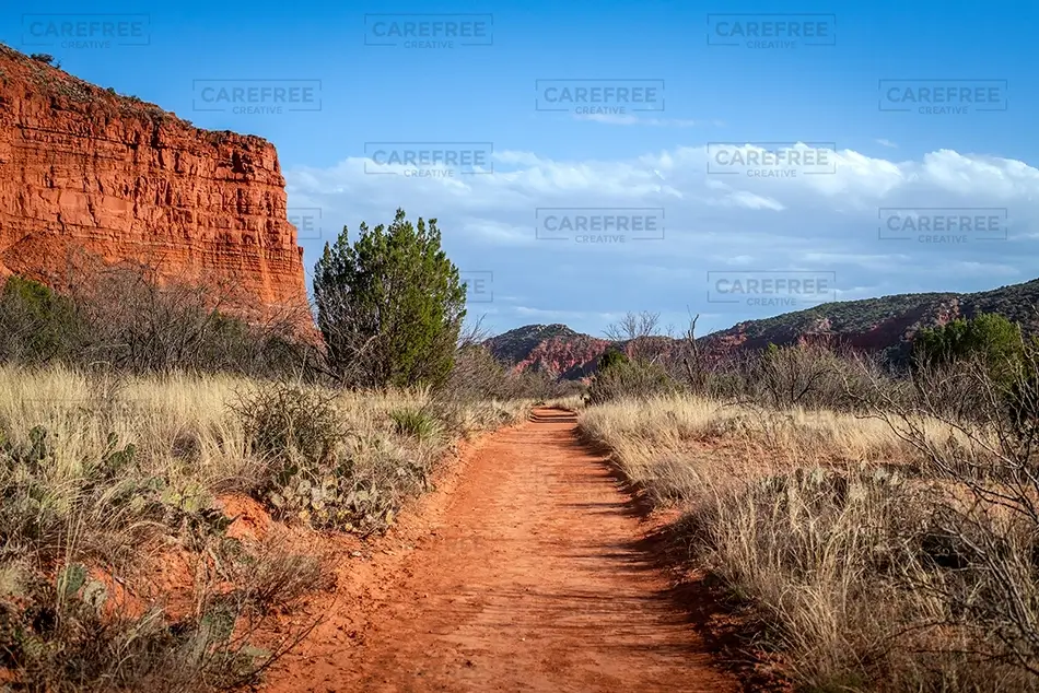 Caprock Canyons State Park Towering Red Rock Cliffs, Quitaque, Texas · United States