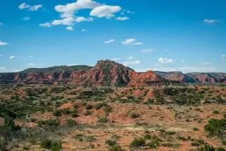 Caprock Canyons State Park Rugged Red Rock Landscape, Quitaque, Texas