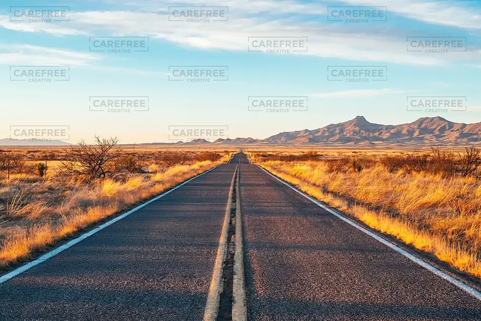 Chiricahua National Monument Highway at Golden Hour, Willcox, Arizona · United States