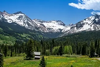 Colorado Snowcapped Mountain Valley, Colorado