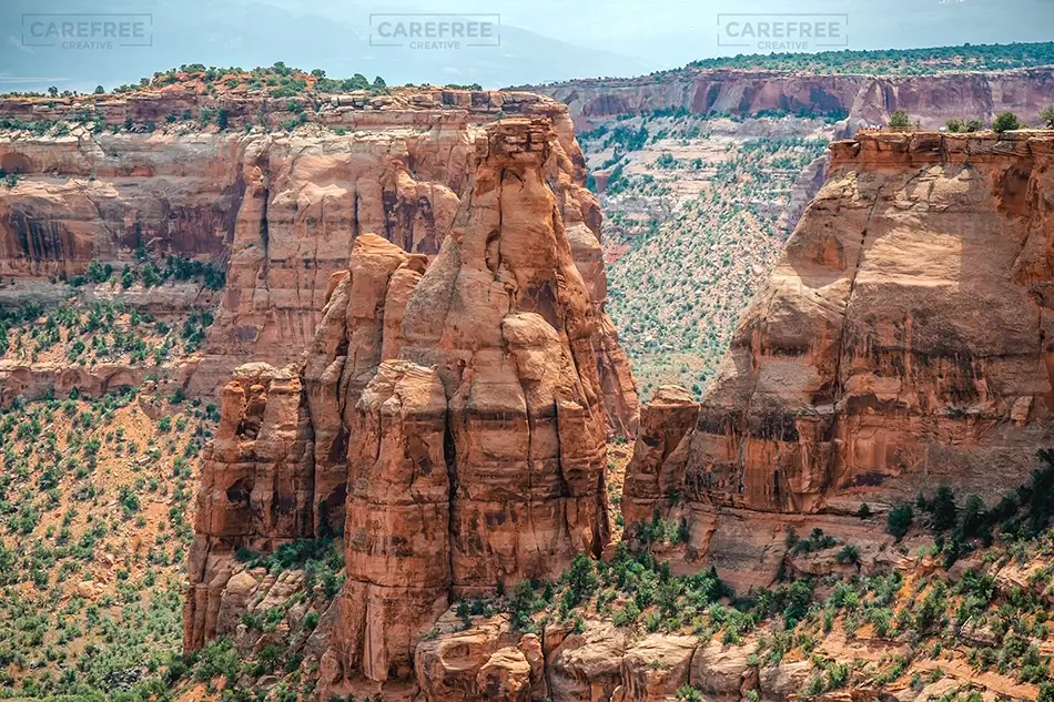 Colorado National Monument Towering Red Sandstone Rock Spire, Grand Junction, Colorado · United States
