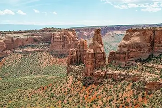 Colorado National Monument Canyon With Red Rock Formations, Grand Junction, Colorado