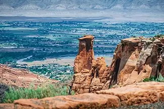 Colorado National Monument Scenic Rock Formation View