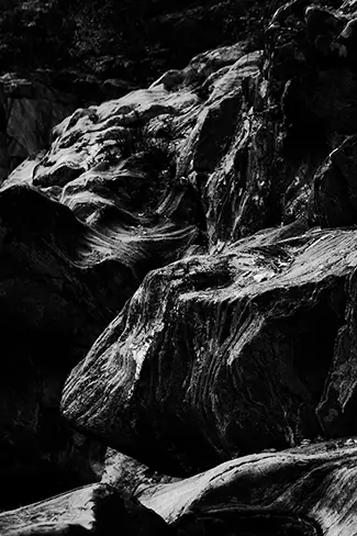 Coos Canyon in Monochrome Serenity, Byron, Maine