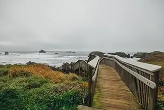 Coquille Point Coastal Boardwalk Journey, Bandon, Oregon