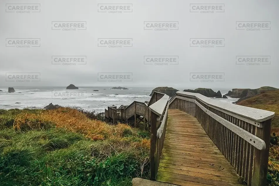Coquille Point Coastal Boardwalk Journey, Bandon, Oregon · United States