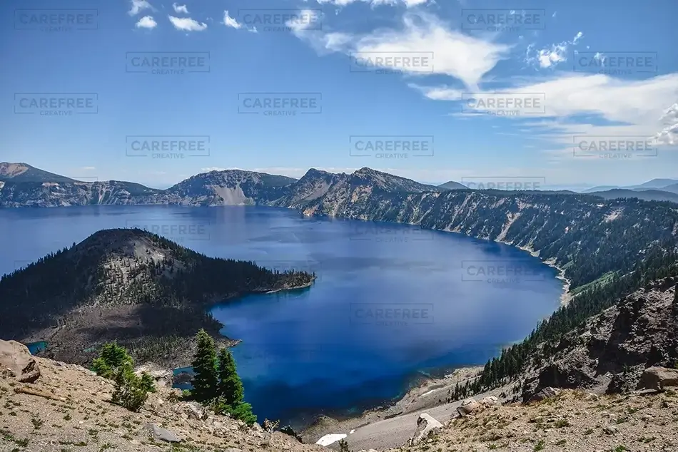Crater Lake National Park Mountainous Horizon, Oregon · United States