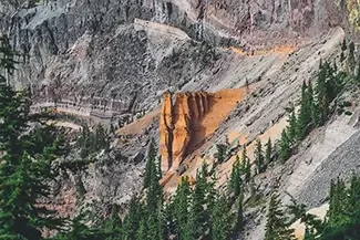 Crater Lake National Park Mountainside Tapestry, Oregon
