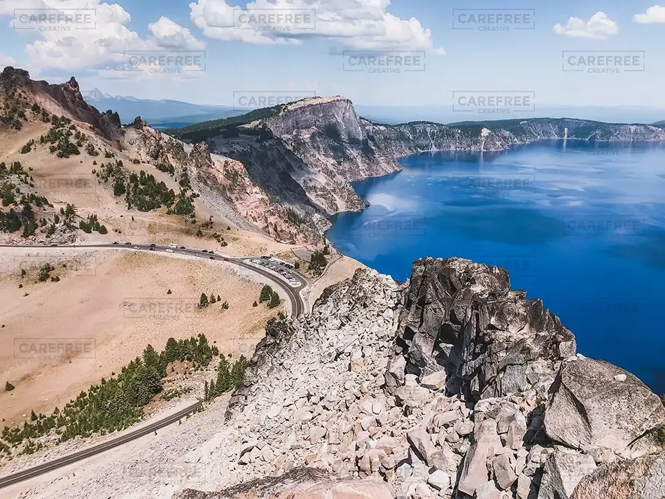 Crater Lake National Park Road to the Blue, Oregon · United States
