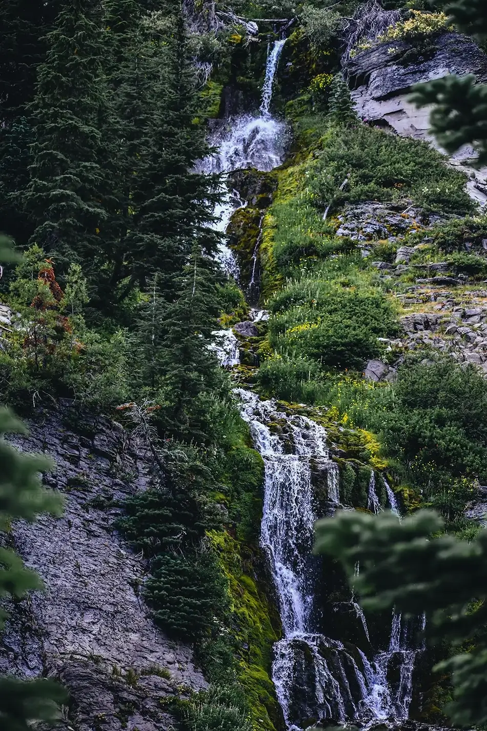 Crater Lake National Park Cascading Waterfall, Oregon · United States