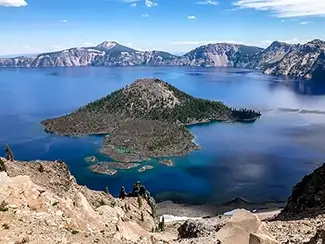 Crater Lake National Park Isolated Island