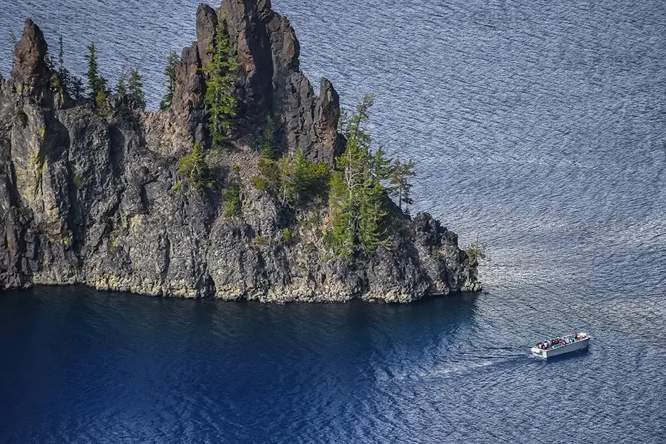 Crater Lake National Park Island Silhouette, Oregon · United States
