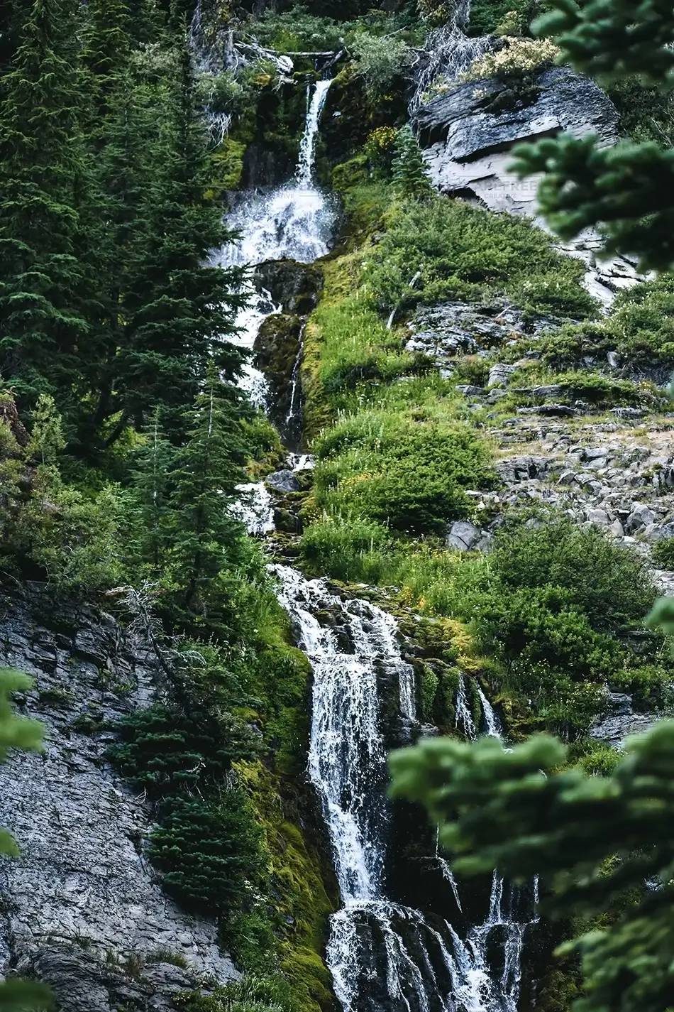 Crater Lake National Park Verdant Waterfall, Oregon · United States