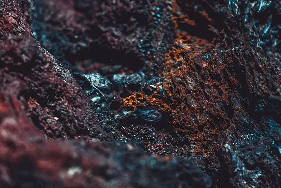 Craters Of The Moon National Monument Colorful Lava Texture, Arco, Idaho · United States