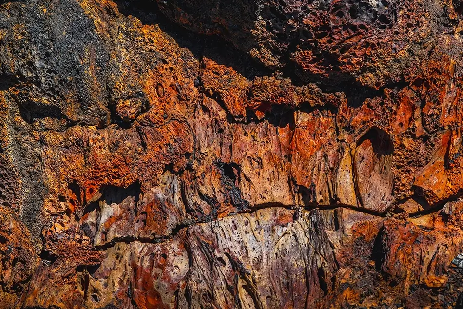 Craters Of The Moon National Monument Oxidized Lava Rock, Arco, Idaho · United States