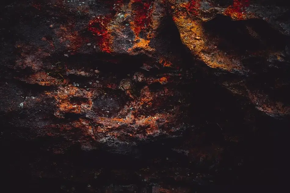 DeSoto State Park Fiery Abstract