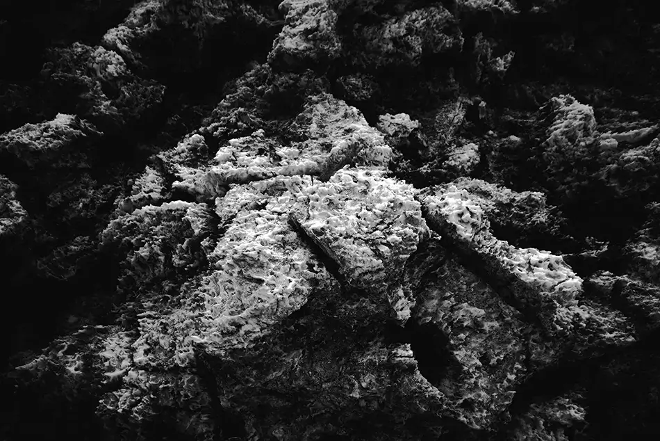 Death Valley National Park Textured Monochrome Rocks, California · United States