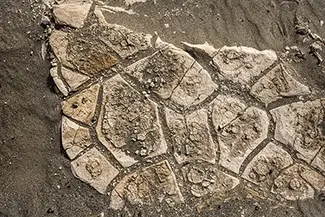 Death Valley National Park Geometric Dirt Patterns, California