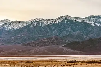 Death Valley National Park Snow-Capped Mountain Range, California