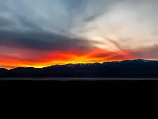 Death Valley National Park Fiery Sunset, California
