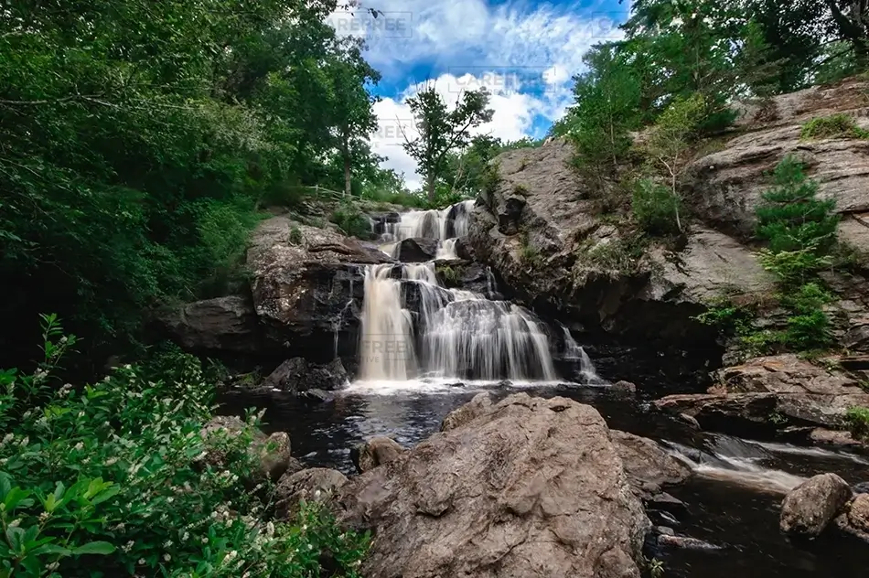 Devils Hopyard State Park Cascading Falls Portrait