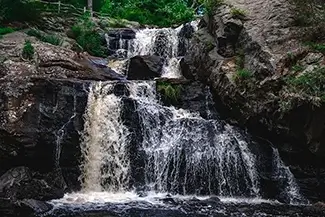 Devils Hopyard State Park Waterfall Veil, East Haddam, Connecticut