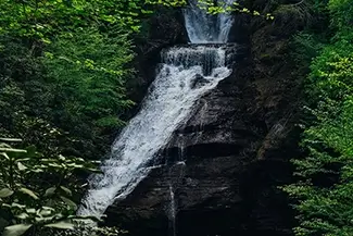 Dingmans Falls Glimpse Through the Treetops, Dingmans Ferry, Pennsylvania