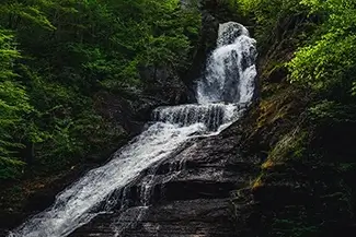 Dingmans Falls Intimate View of the Cascading Waters