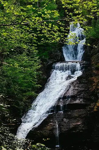 Dingmans Falls Majestic Waterfall Close Up, Dingmans Ferry, Pennsylvania