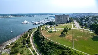 Eastern Promenade Scenic Waterfront and Park View, Portland, Maine
