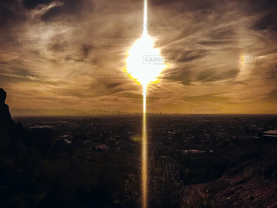 Echo Canyon Park Dramatic Sunset Sky, Phoenix, Arizona · United States