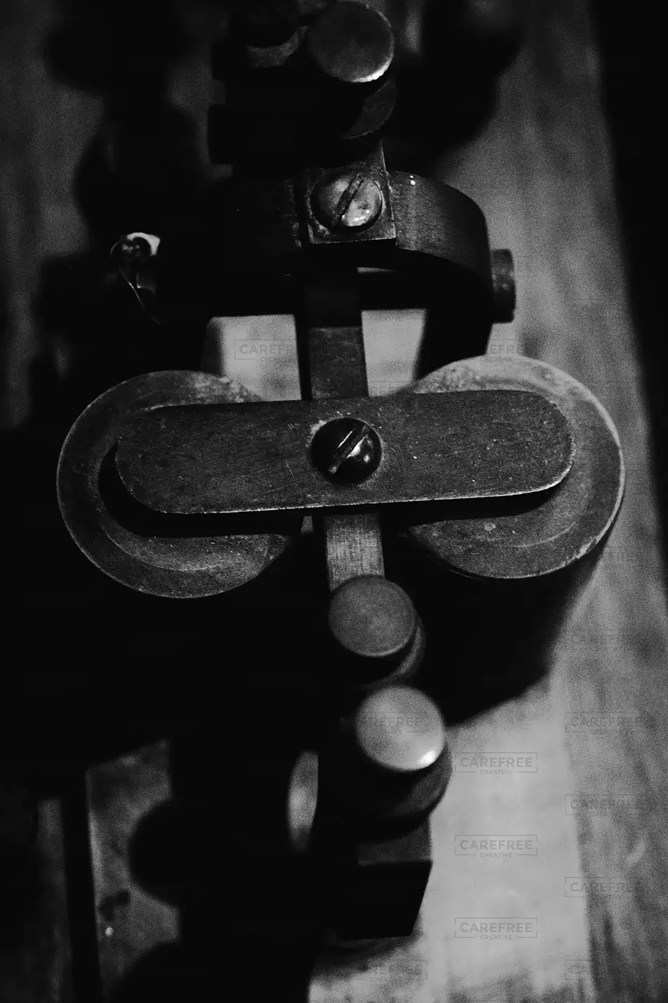 Edison & Ford Winter Estates B&W Vintage Telegraph Detail