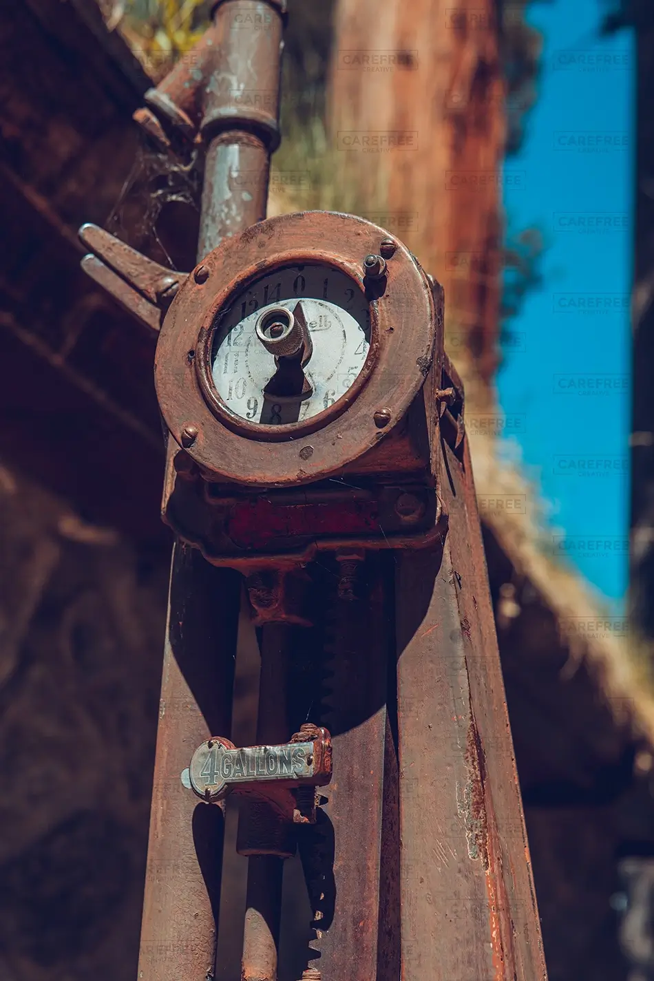 Emerald Bay State Park Rusty Vintage Fuel Pump, South Lake Tahoe, California · United States