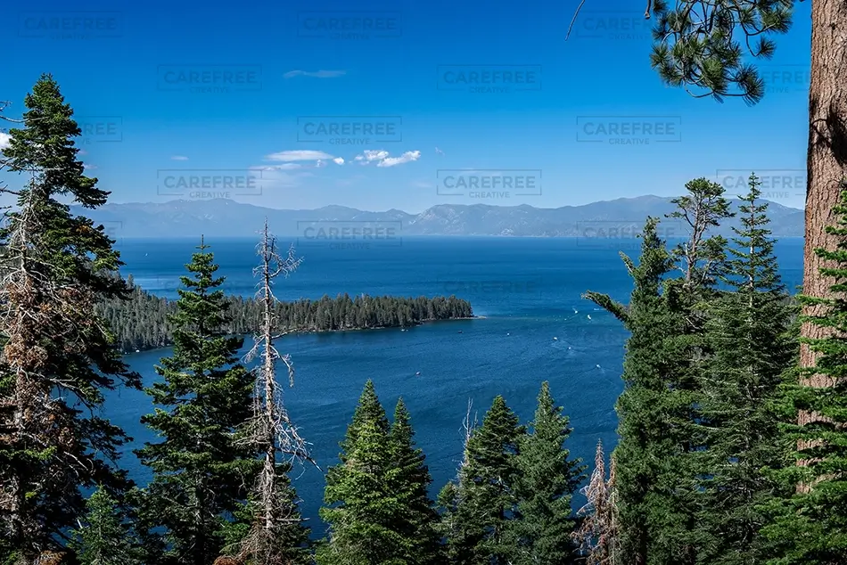 Emerald Bay State Park Forested Lake Overlook, South Lake Tahoe, California · United States