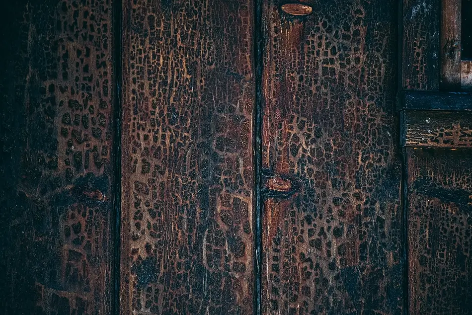 Emerald Bay State Park Weathered Wooden Door, South Lake Tahoe, California · United States
