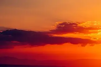 Fiery Orange Sunset