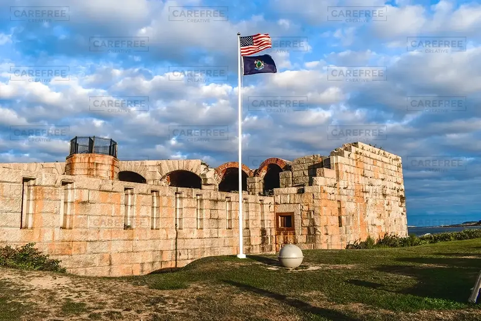 Fort Popham Flagpole