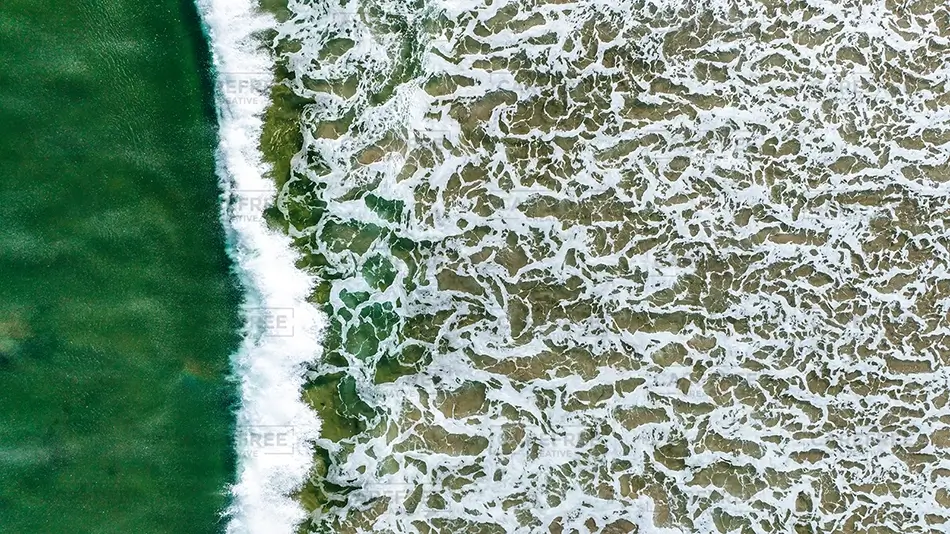 Fortunes Rock Beach Ocean Waves and Sandy Shore, Biddeford, Maine · United States