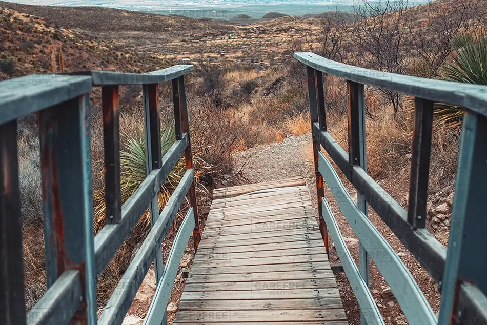 Franklin Mountains State Park Wooden Bridge Trail, El Paso, Texas · United States