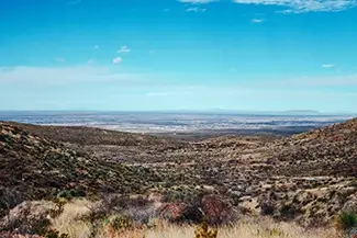 Franklin Mountains State Park Desert Valley Vista, El Paso, Texas