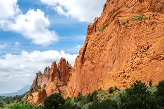 Garden of the Gods Towering Red Sandstone Cliffs, Colorado Springs, Colorado