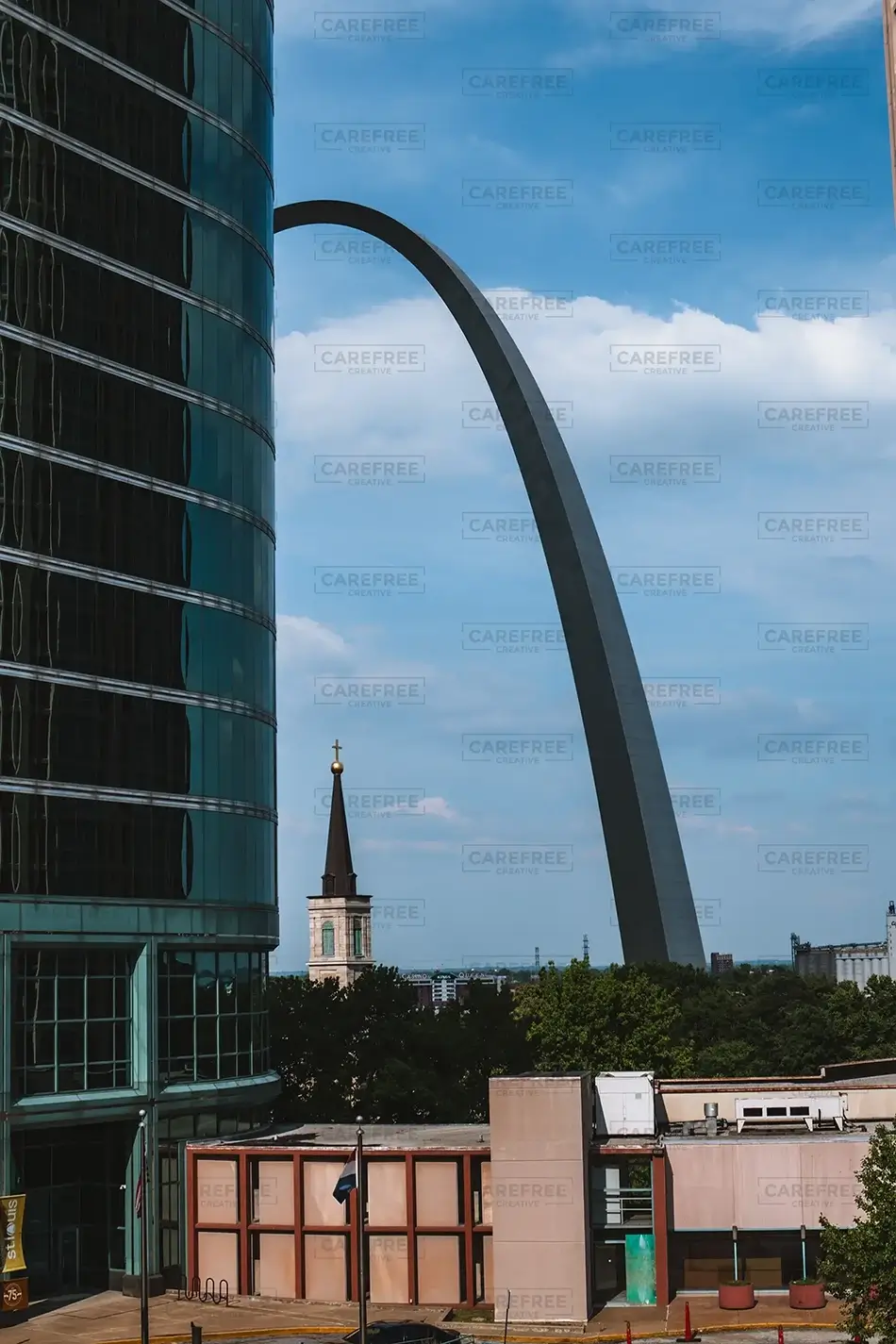 Gateway Arch National Park Arch Cityscape