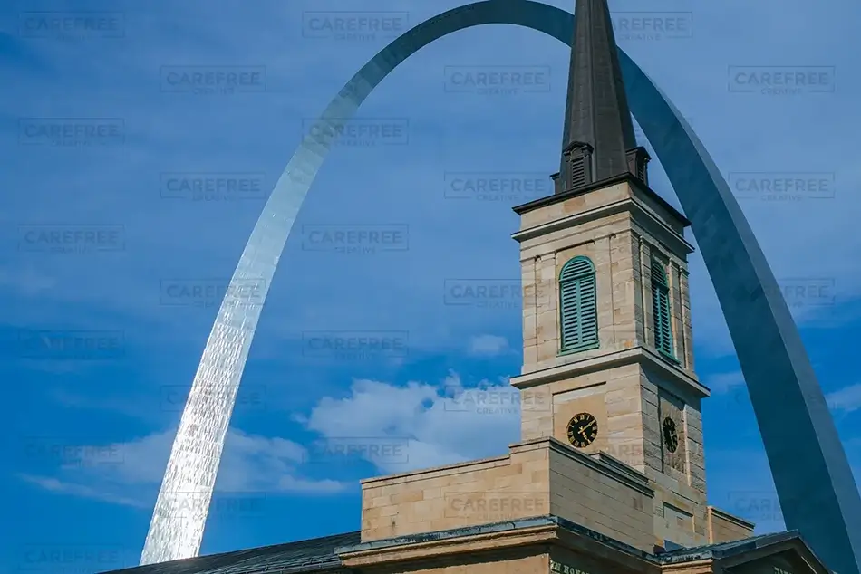 Gateway Arch National Park Bell Tower Framed