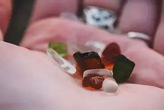 Glass Beach Handheld Sea Treasures, Fort Bragg, California