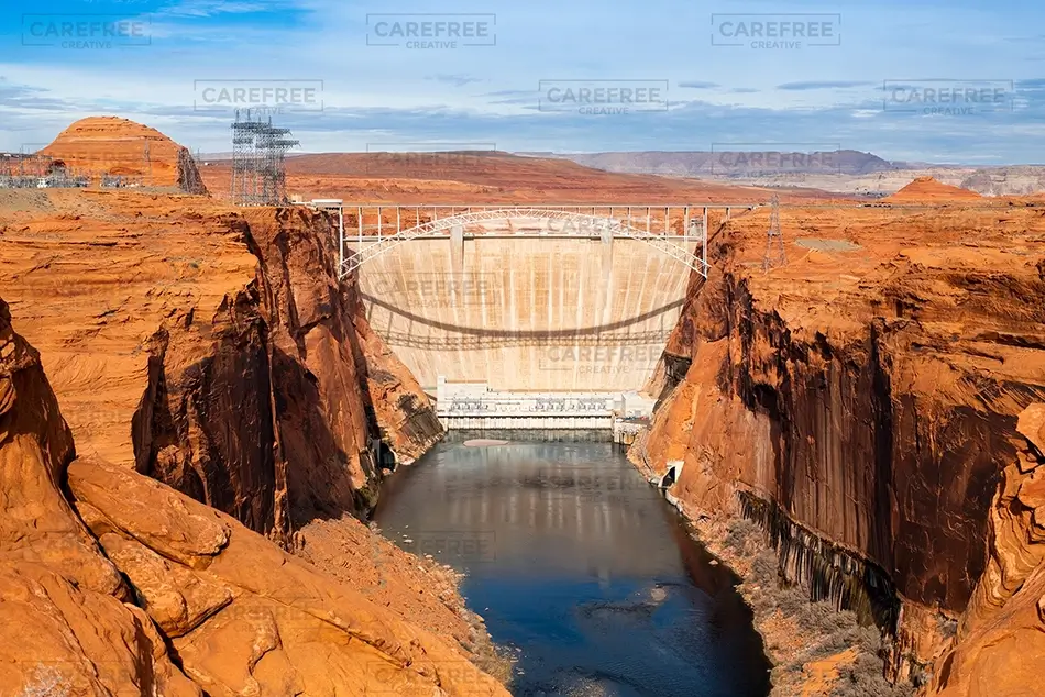 Glen Canyon Dam Concrete Arch Dam, Page, Arizona · United States