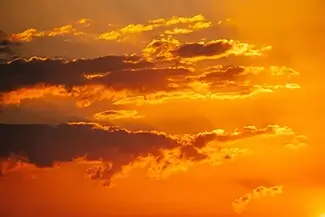 Golden Skyline Radiant Cloudscape