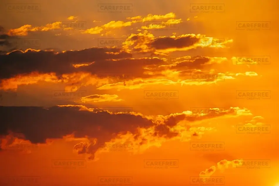 Golden Skyline Radiant Cloudscape