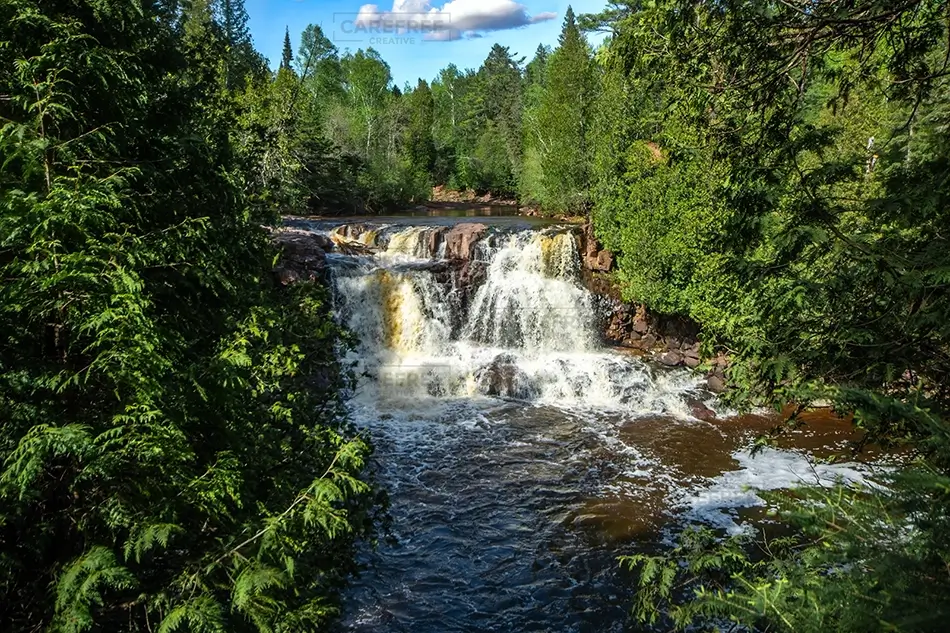Gooseberry Falls State Park Waterfall View, Two Harbors, Minnesota · United States