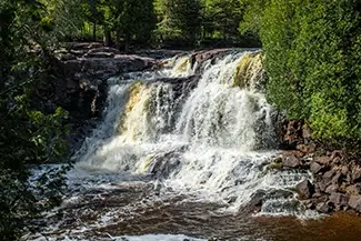 Gooseberry Falls State Park Cascading Waterfall, Two Harbors, Minnesota